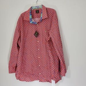 Tailorbyrd Patterned 100% cotton Shirt, Size 3X